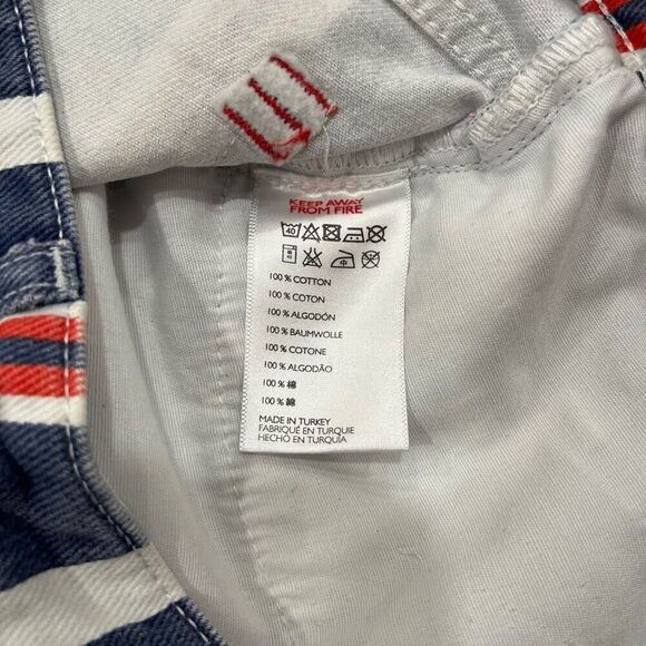 BDG Urban Outfitters Mom Shorts Women's 29 Multicolor Striped Cuffed Button-Fly - Picture 6 of 7